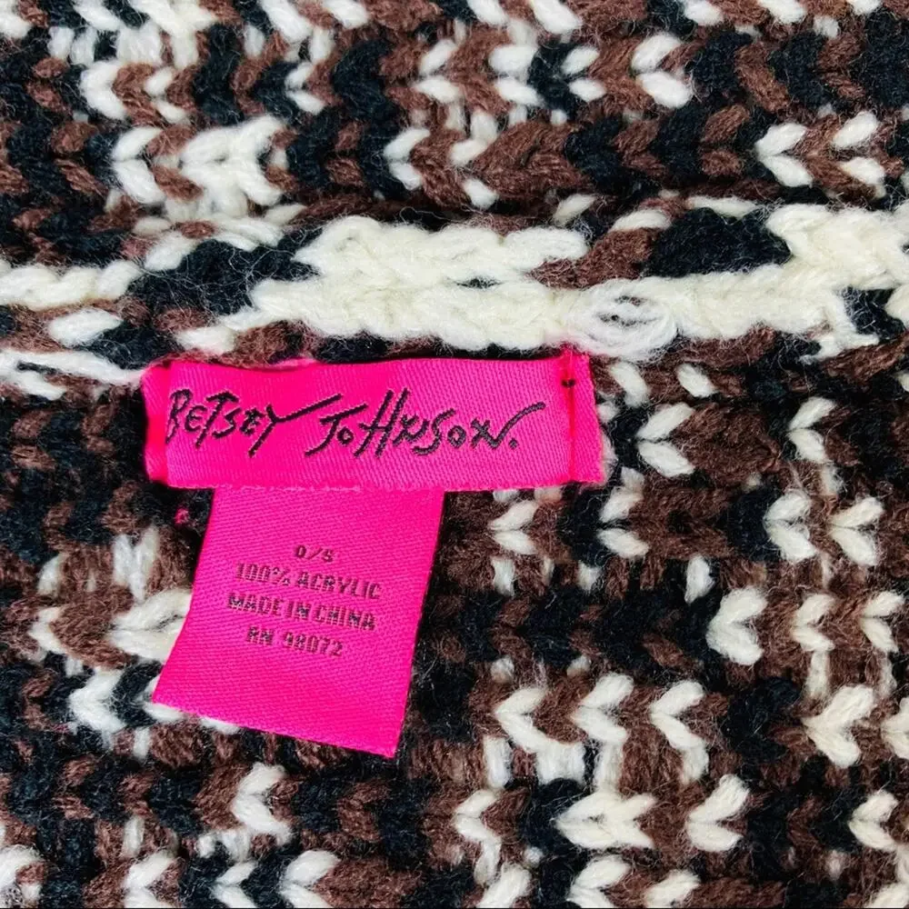 Betsey Johnson Leopard Cheetah Print Infinity Knit Scarf